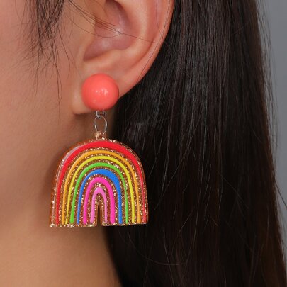 Rainbow Drop Earrings