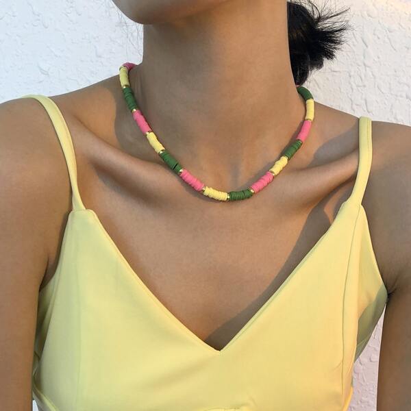

Color Block Necklace, Multicolor