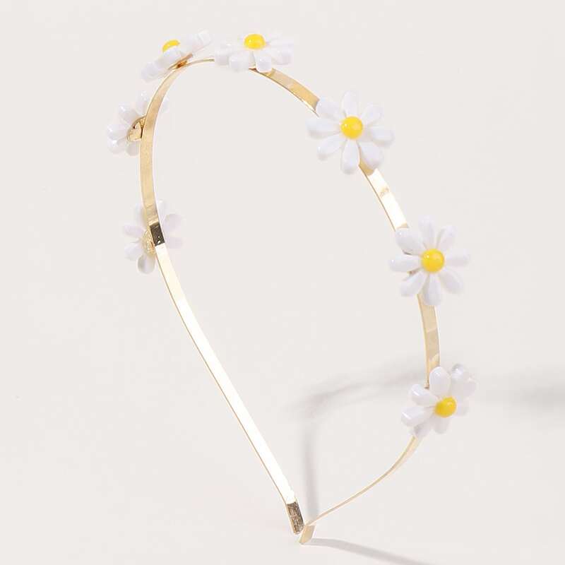 

Flower Decor Headband, Gold