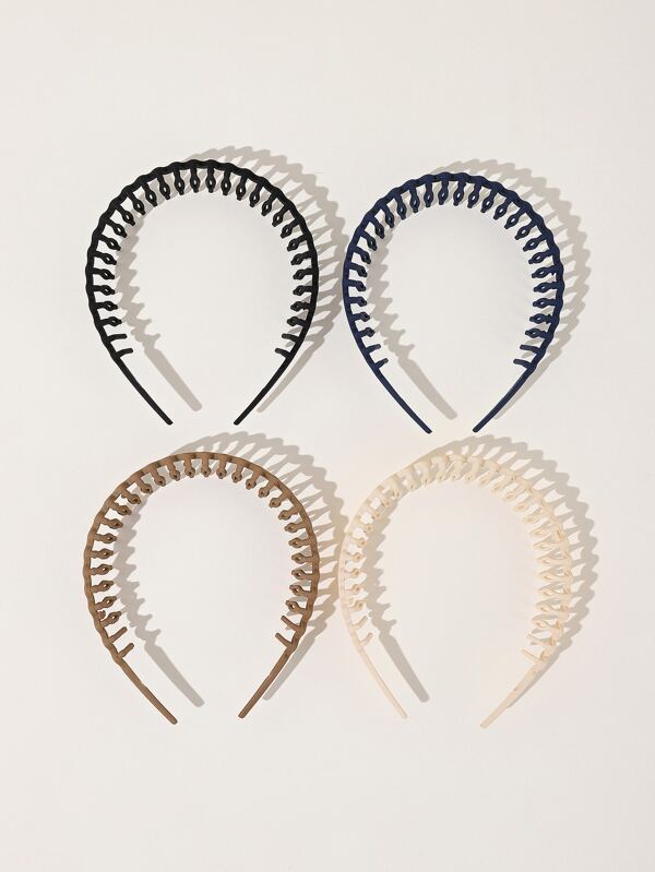 4pcs Solid Headband SHEIN USA