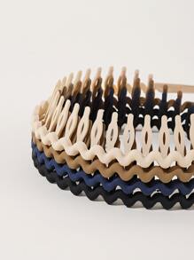 4 piezas Cinta de pelo sólida casual - Multicolor - Ver 3