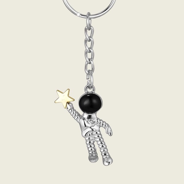 

Astronaut Pendant Keychain, Silver