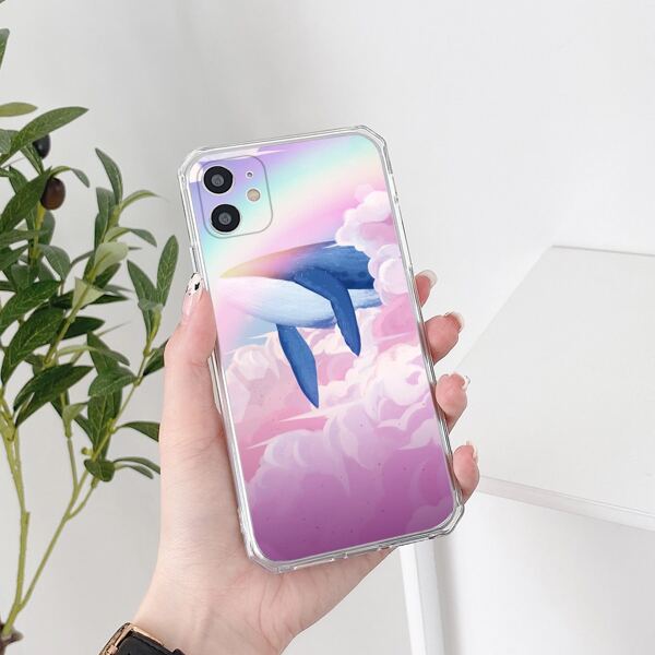 

Dolphin Print Phone Case, Multicolor