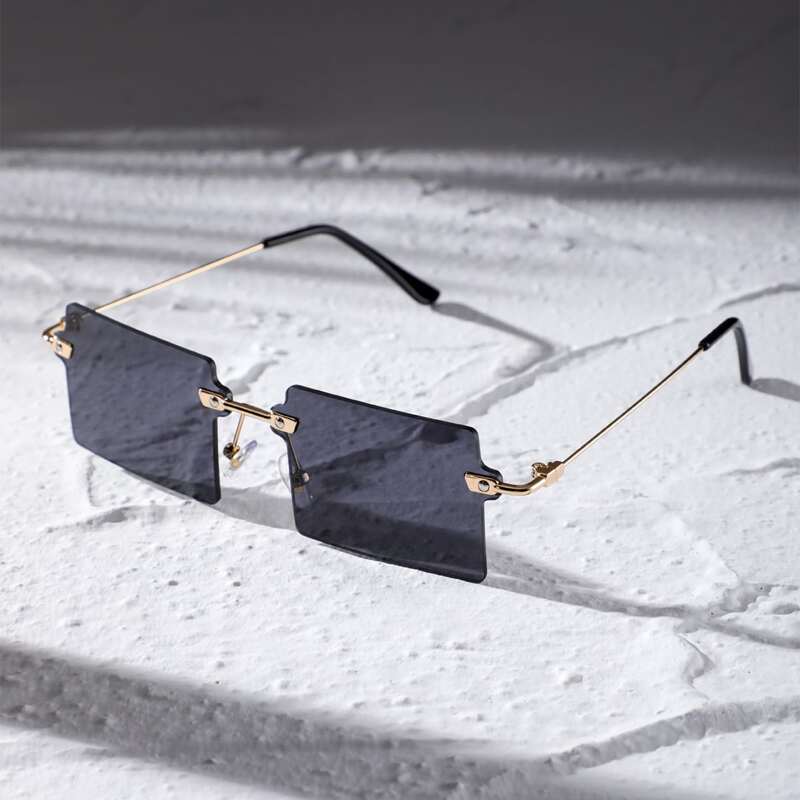 

Guys Rimless Sunglasses, Black