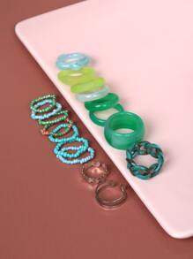 Vòng cườm 17 chiếc - Nhiều màu - Xem 2