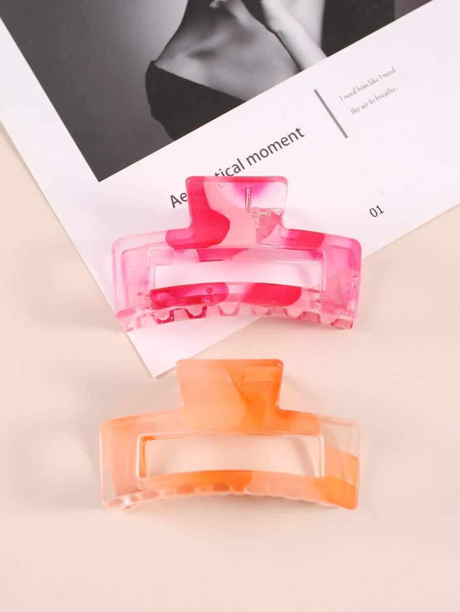 2 cái vuốt tóc hình học - Nhiều màu - Xem 1