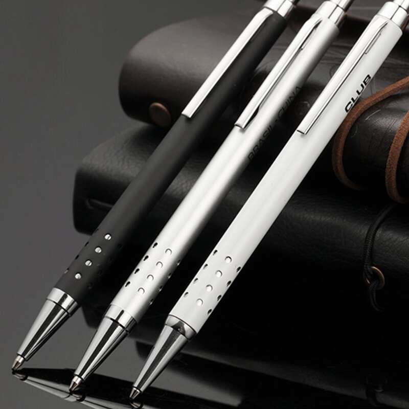 

3pcs Metal Ballpoint Pen, Multicolor