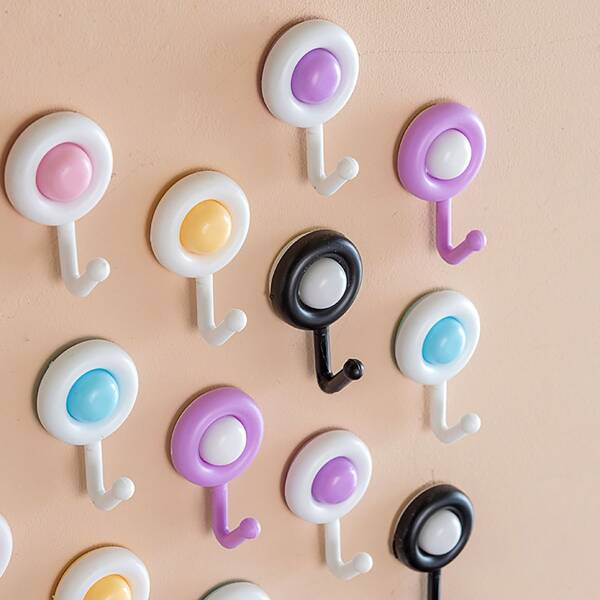 

10pcs Random Color Wall Hook, Multicolor
