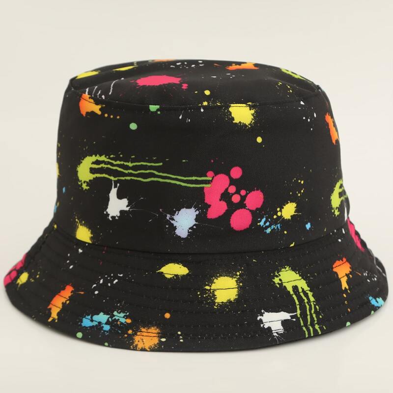 

Guys Graffiti Print Bucket Hat, Black