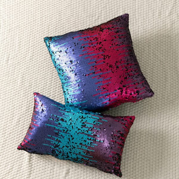 

1pc Sequin Cushion Cover Without Filler, Multicolor