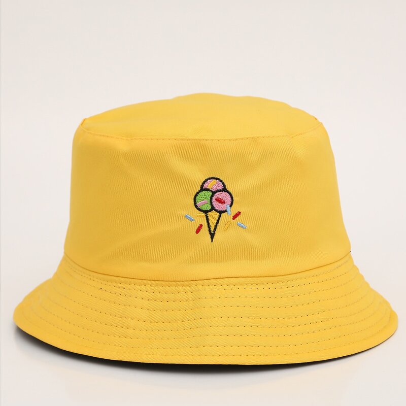 

Guys Embroidered Reversible Bucket Hat, Yellow