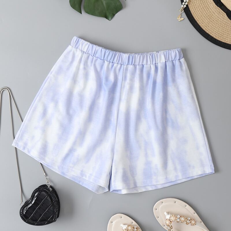 

Tie Dye Track Shorts, Multicolor