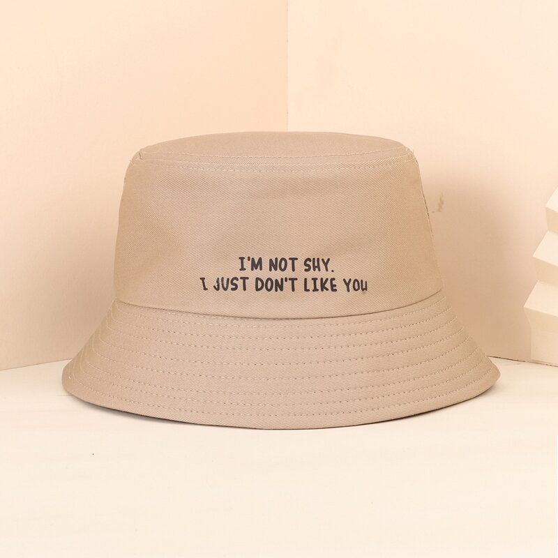 

Slogan Graphic Bucket Hat, Khaki