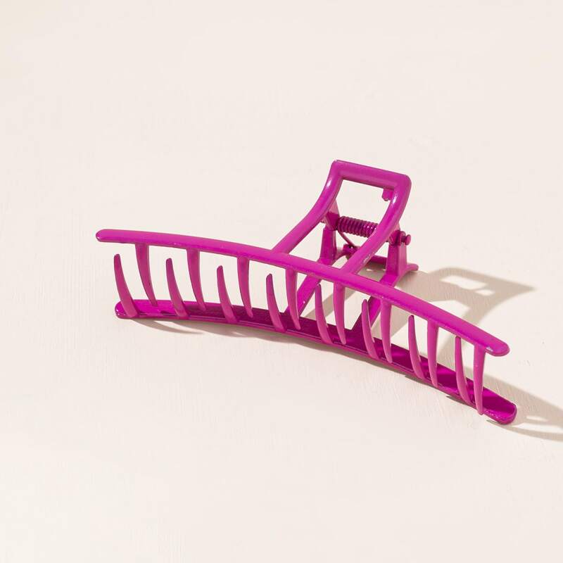 

Alloy Hair Claw, Hot pink