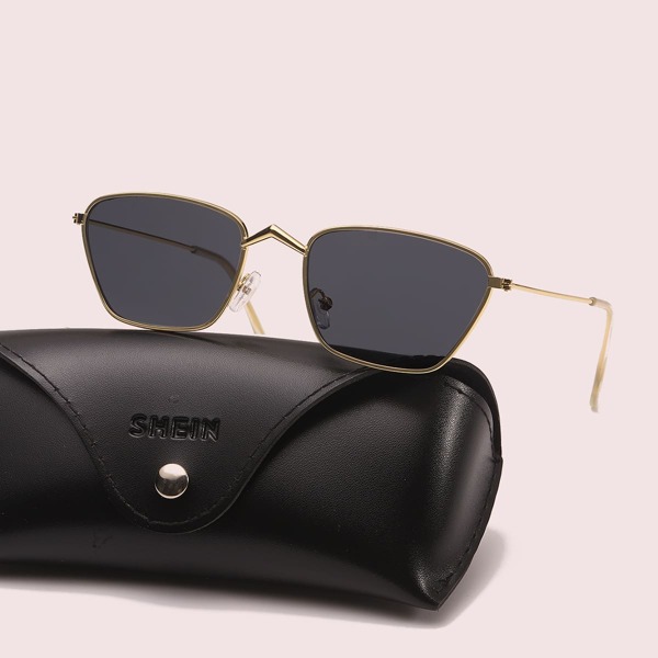 

Men Metal Frame Sunglasses, Black