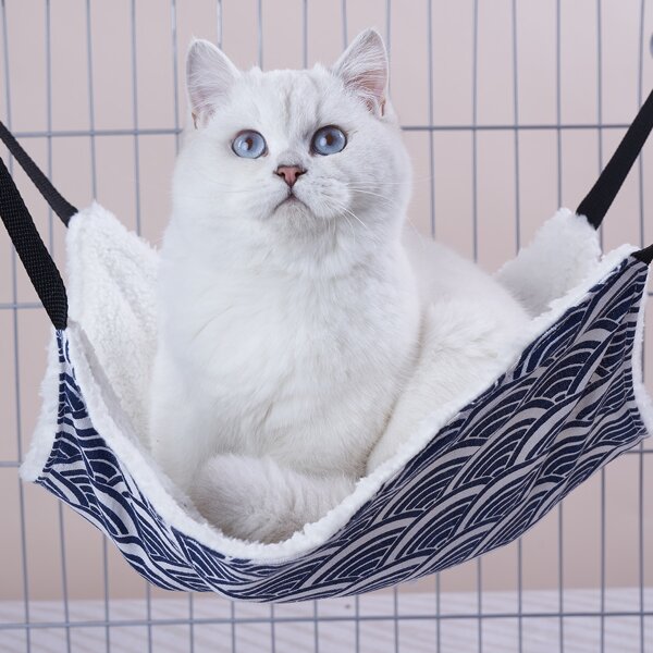 

Graphic Print Pet Hammock, Navy blue