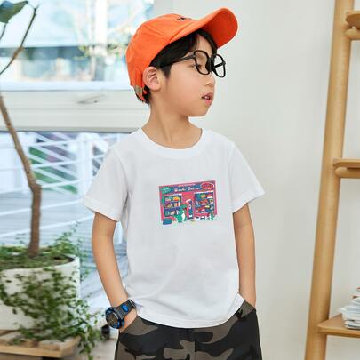 Boys Cartoon Graphic Tee