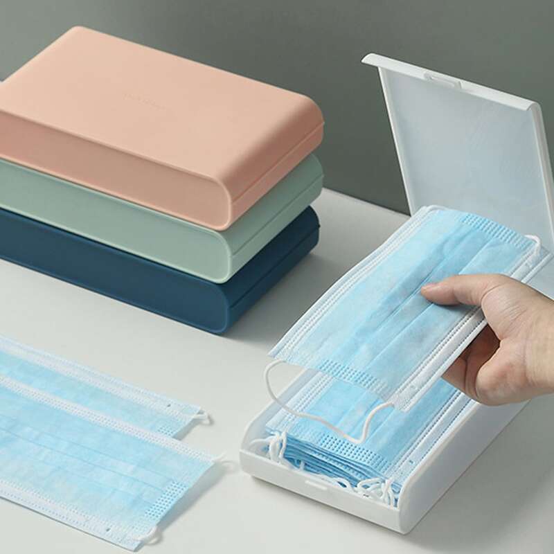 

1pc Random Color Face Cover Storage Box, Multicolor