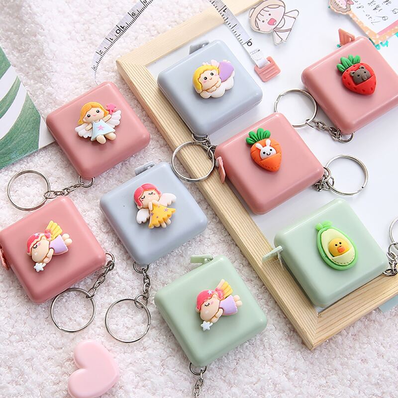 

2pcs Random Cartoon Mini Tape Measure, Multicolor