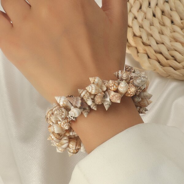 

Conch Decor Bracelet, Multicolor