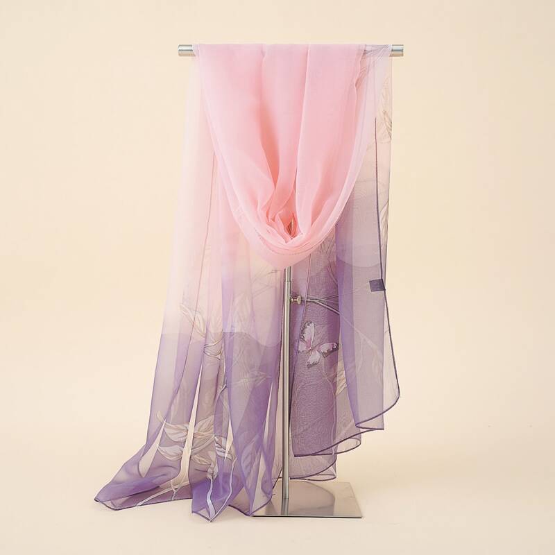 

Butterfly Pattern Scarf, Multicolor