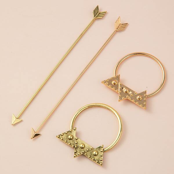 

2sets Metal Hair Pin, Multicolor