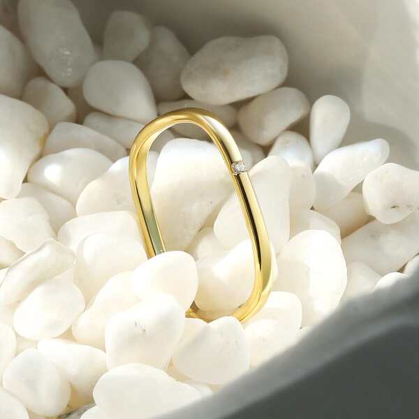

Zircon Decor Ring, Gold