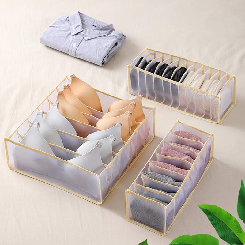 

1pc Random Color Underwear Storage Box, Multicolor