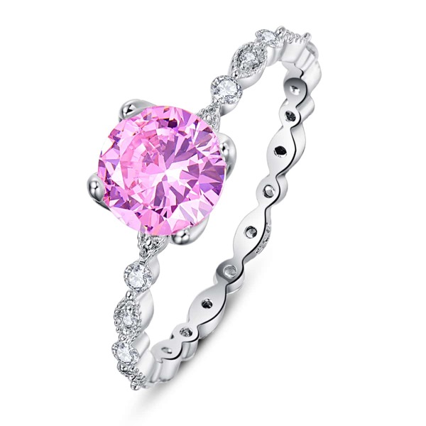 

Zircon Decor Ring, Silver