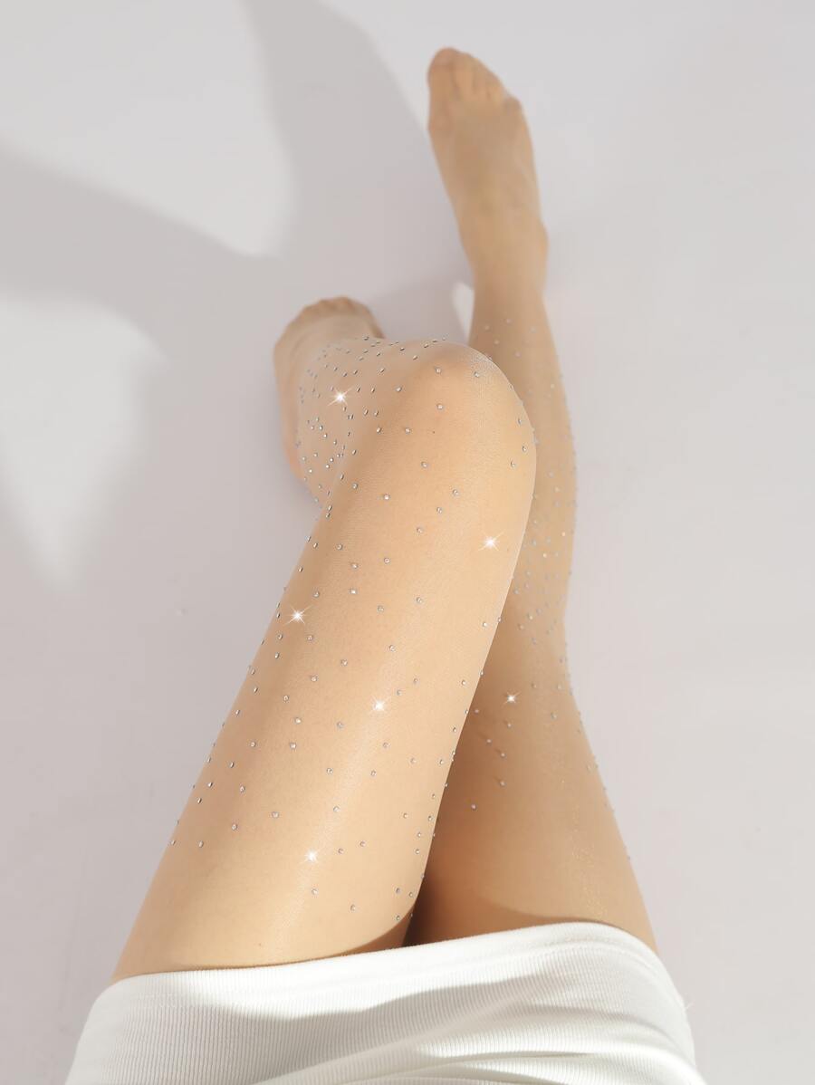 جوارب بديكور حجر الراين