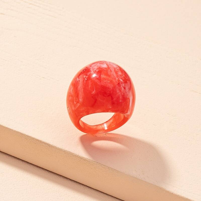 

1pc Resin Ring, Red