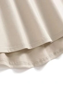 Manfinity Homme Tops Nam màu trơn Giải trí - Màu Khaki - Xem 4