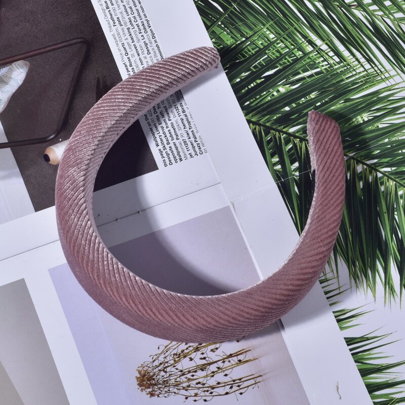 

1pc Plain Hair Hoop, Baby pink