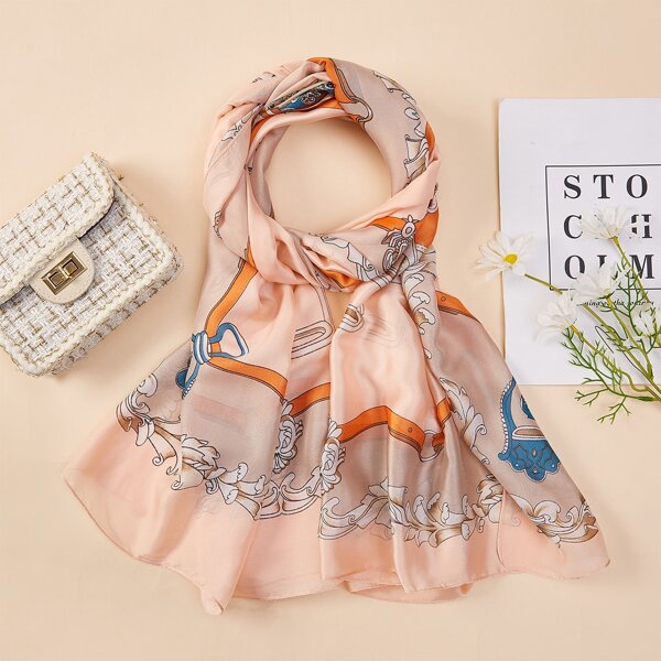 

Floral Print Scarf, Multicolor