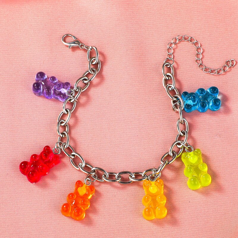 

Bear Chain Bracelet, Multicolor
