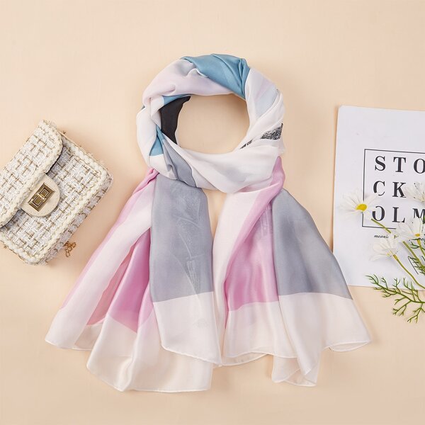 

Color Block Scarf, Multicolor