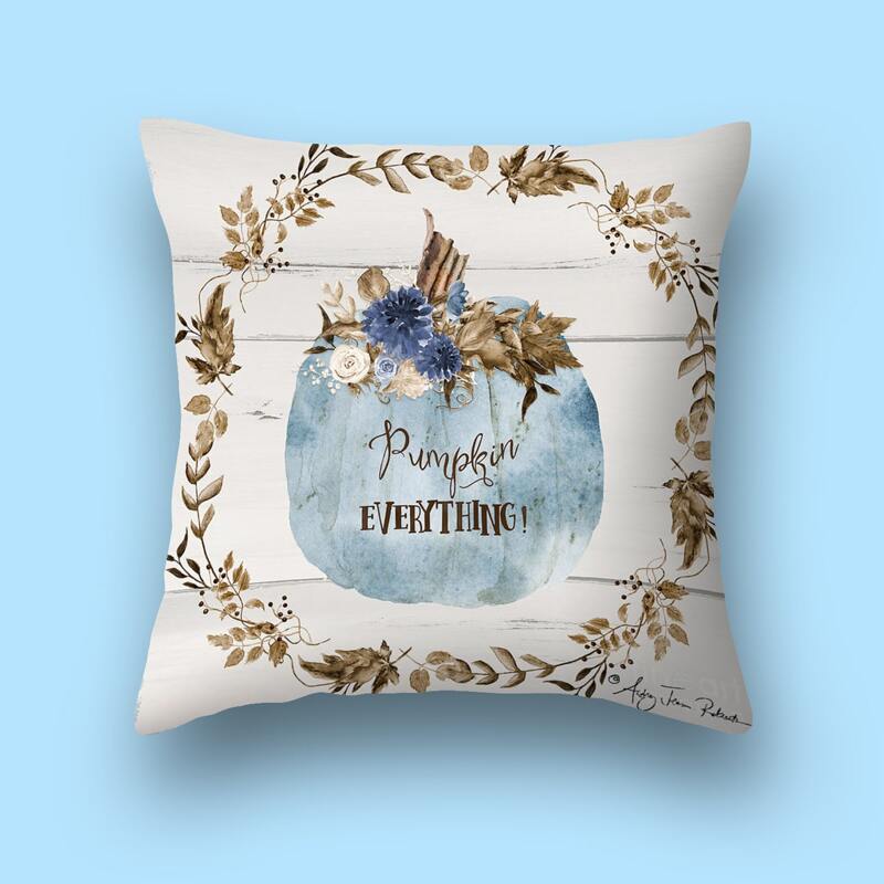 

Leaf Print Cushion Cover Without Filler, Multicolor