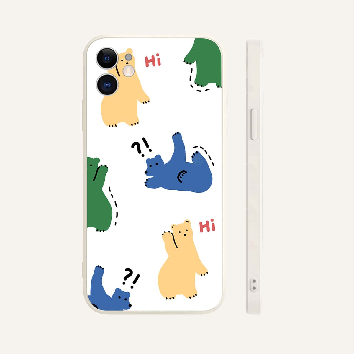

Cartoon Bear Phone Case, Multicolor
