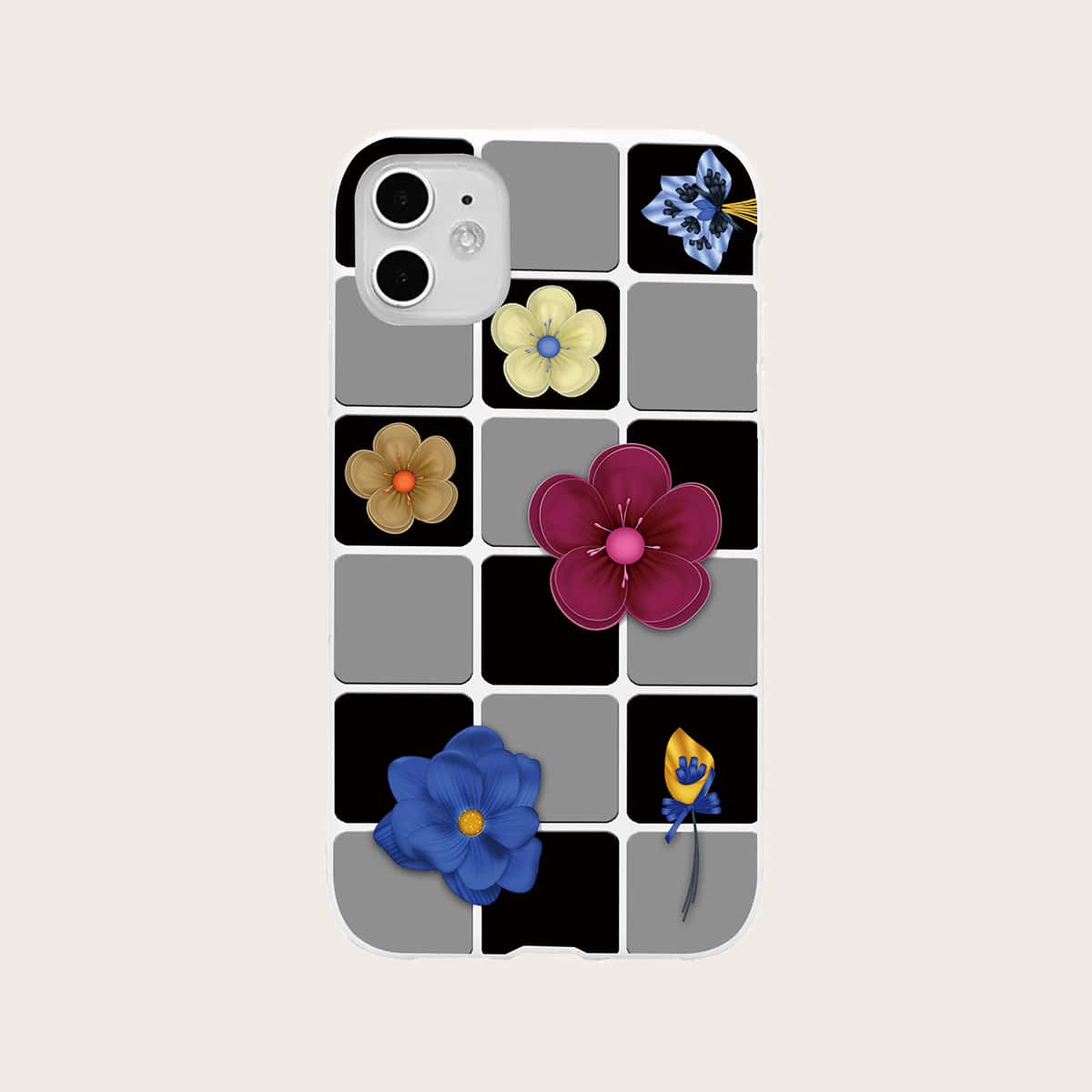 

Flower Pattern Phone Case, Multicolor