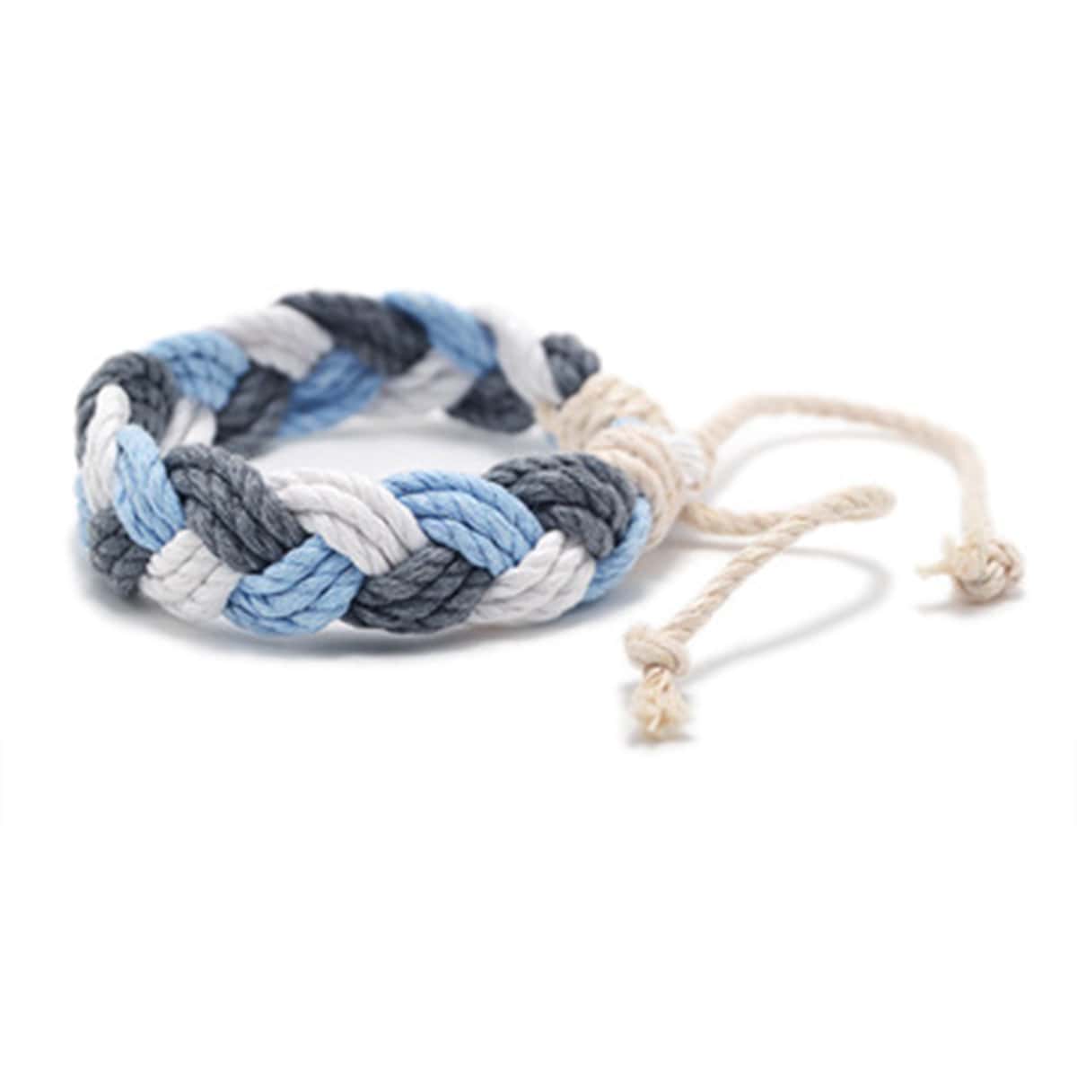 

1pc Braided Bracelet, Baby blue