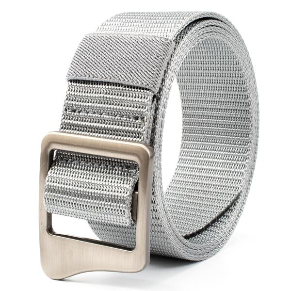 

Men Minimalist Tape Belt, Grey