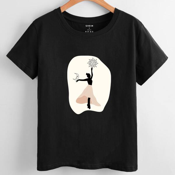 

Figure Graphic Short Sleeve Tee, Black