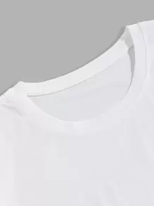 Manfinity Homme Men Slogan Graphic Tee - White - View 4