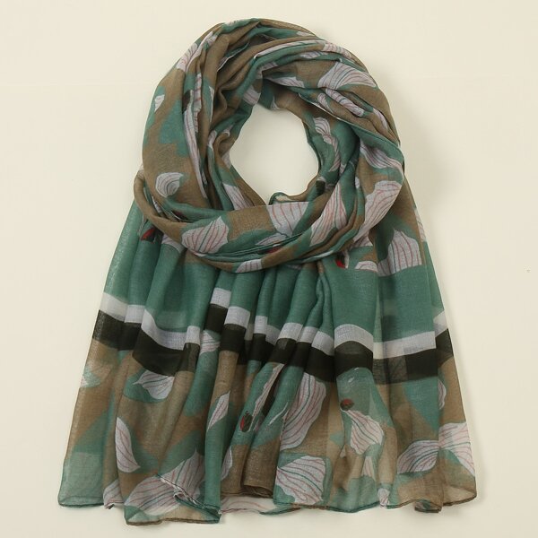 

Floral Print Scarf, Multicolor