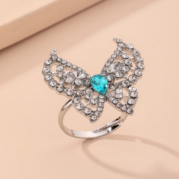 

Butterfly Decor Ring, Blue