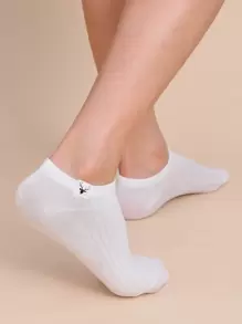 5pairs Men Animal Patch Socks, For Gym