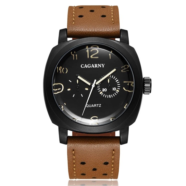 

Men Simple Round Pointer Quartz Watch