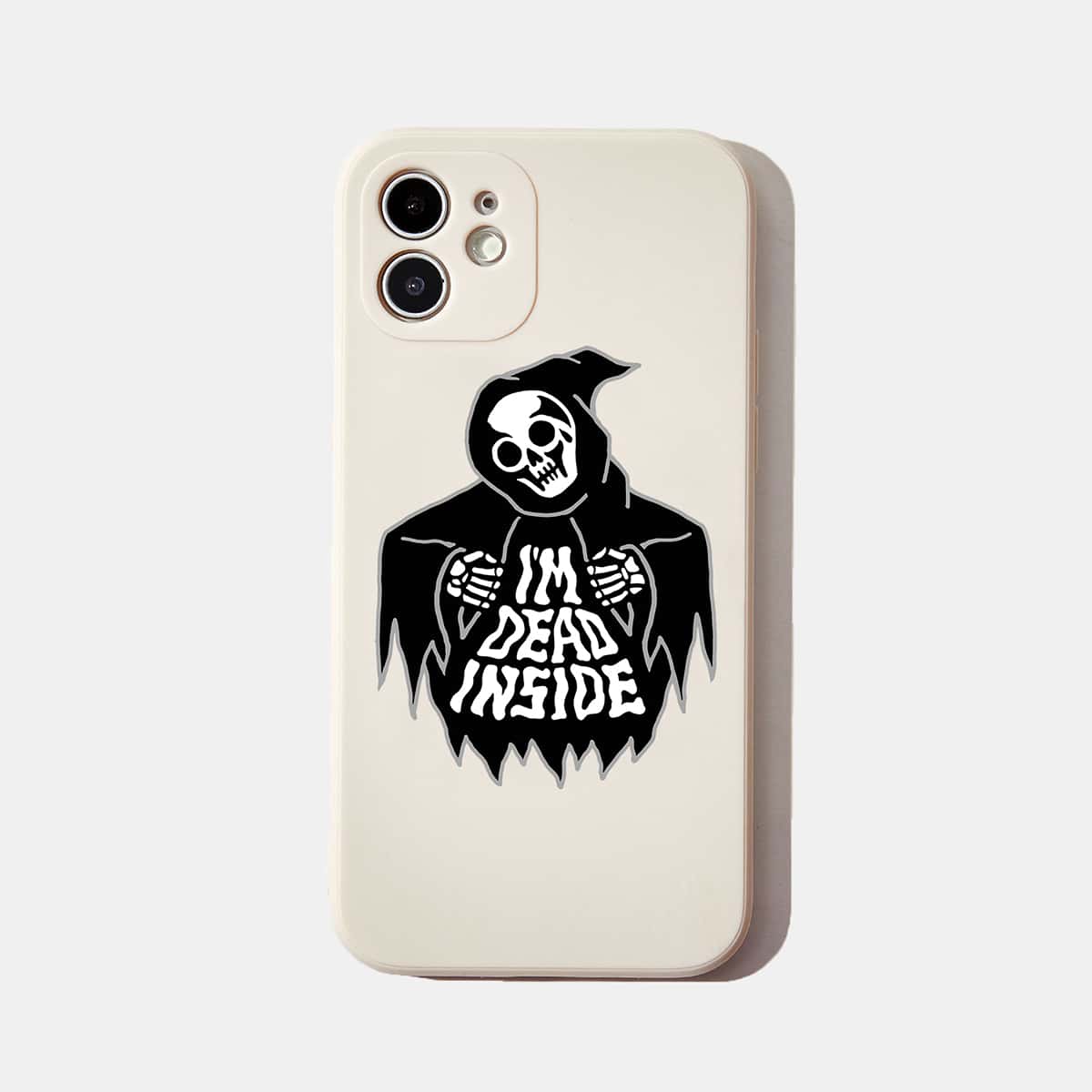 

ROMWE X Catsneeze Skull Pattern Phone Case, Multicolor