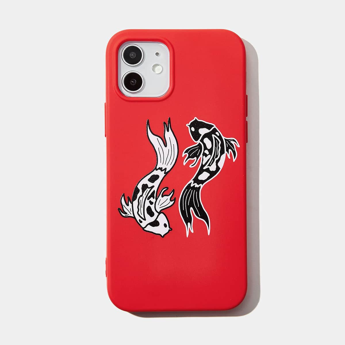 

ROMWE X Boxedtrends Fish Pattern Phone Case, Multicolor