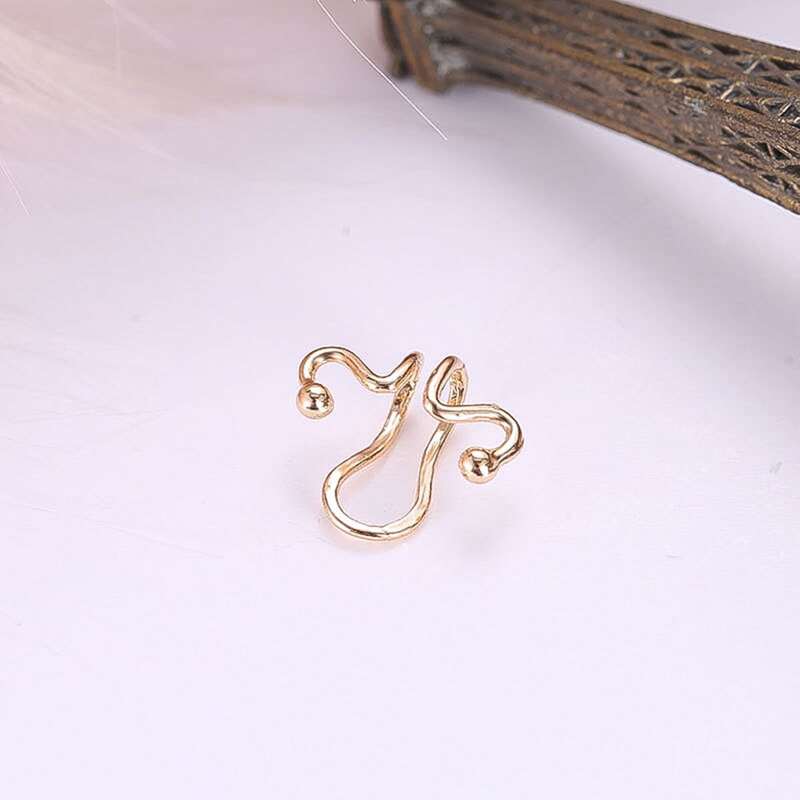 

1pc Simple Ear Cuff, Gold